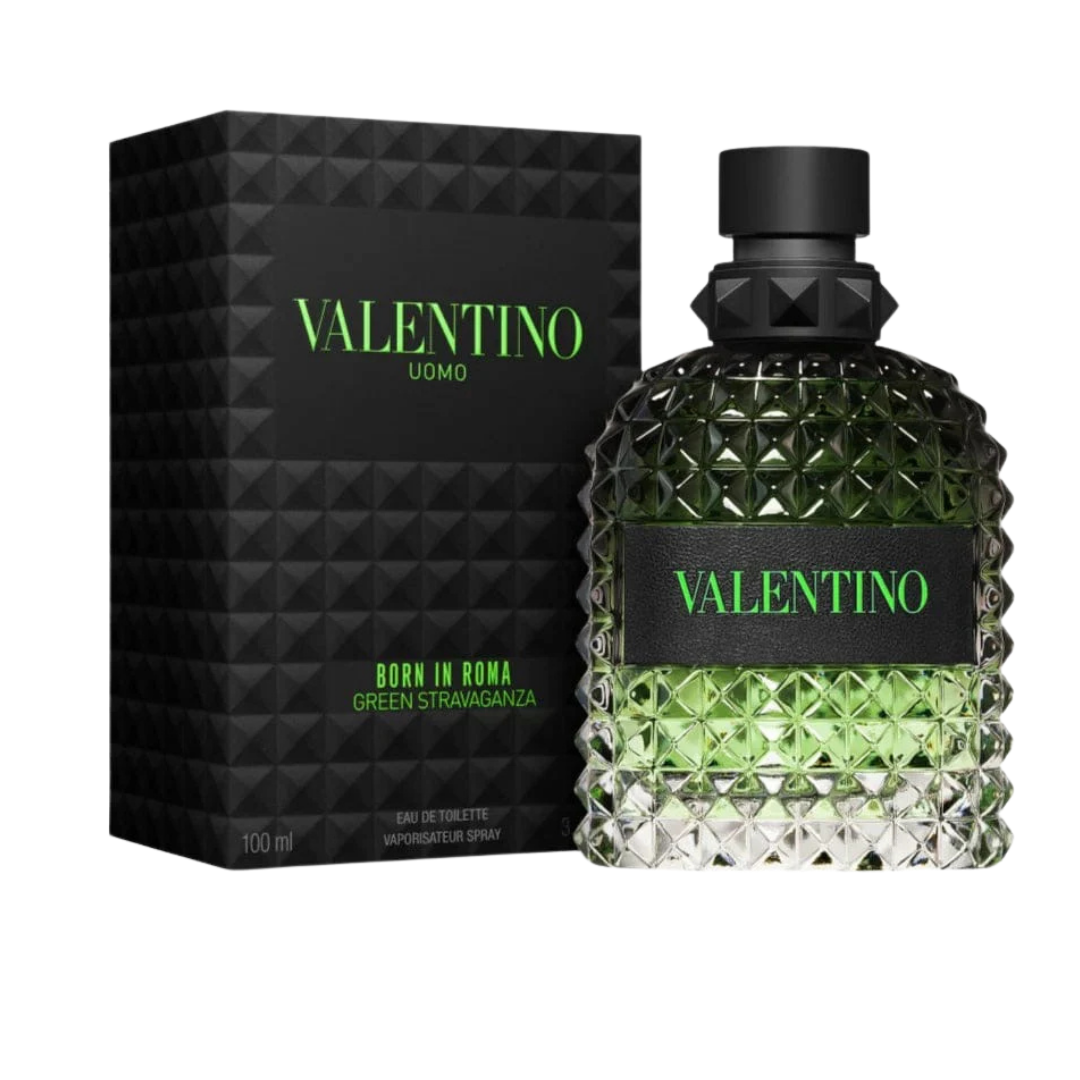 Valentino Uomo Born In Roma Green Stravaganza para Hombre 3.4 oz EDT