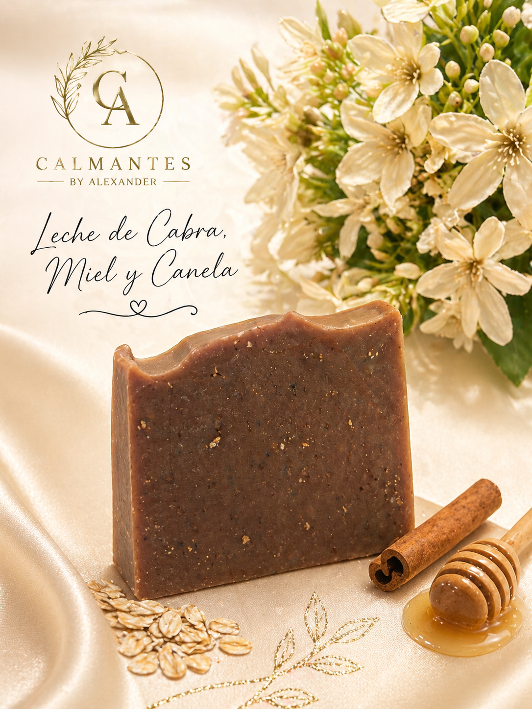 Jabón Leche de Cabra, Miel y Canela 4.2oz
