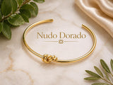 Pulsera Nudo Dorado Elegante