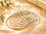 Set 7 Pulseras Tricolor de Acero Inoxidable