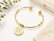 Pulsera Padre Nuestro Dorada Acero 316L