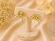 Aretes Nudo Dorado Amor