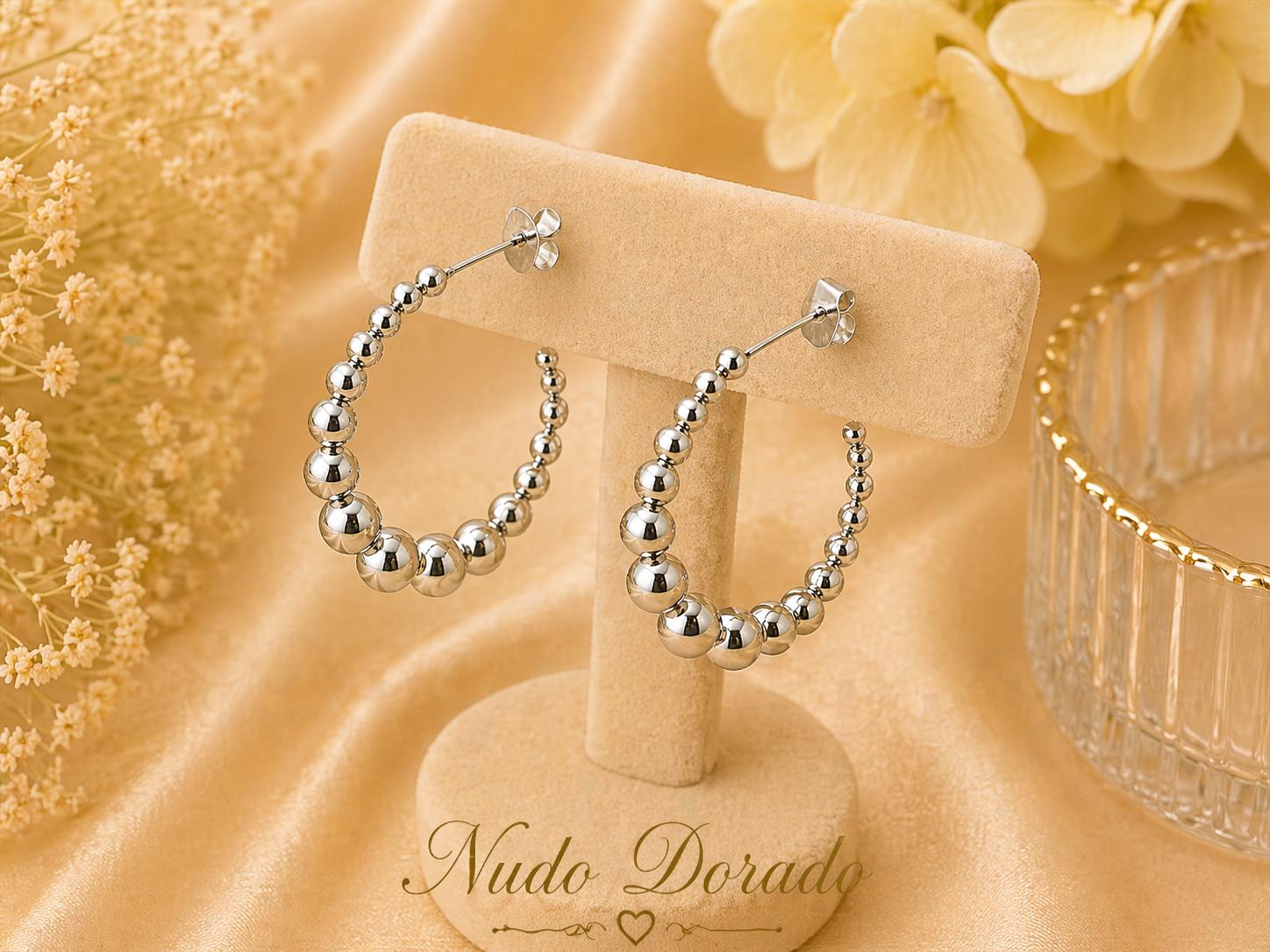 Aretes Modelo Preciosa de Bolitas